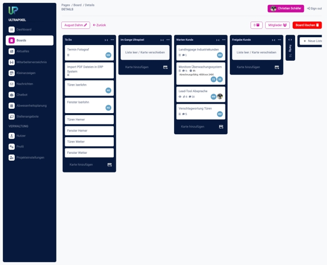 Ultrapixel Web Entwicklung Intranet Entwicklung