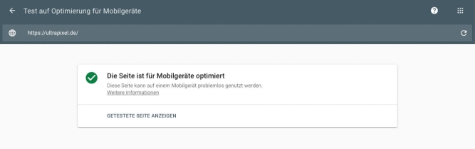 google mobile friendly test