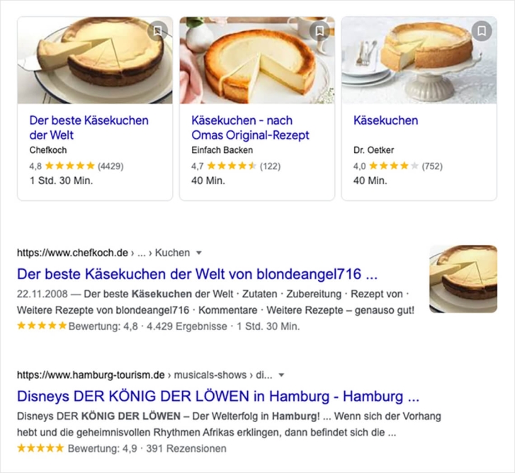 Ultrapixel Rich Snippets - Beispiel